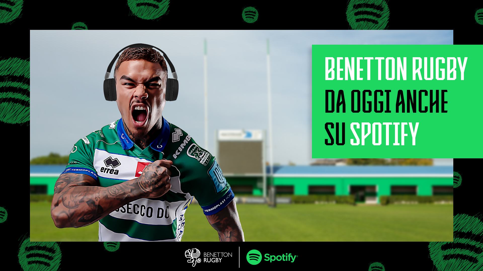 IL BENETTON RUGBY SBARCA SU SPOTIFY | Benetton Rugby